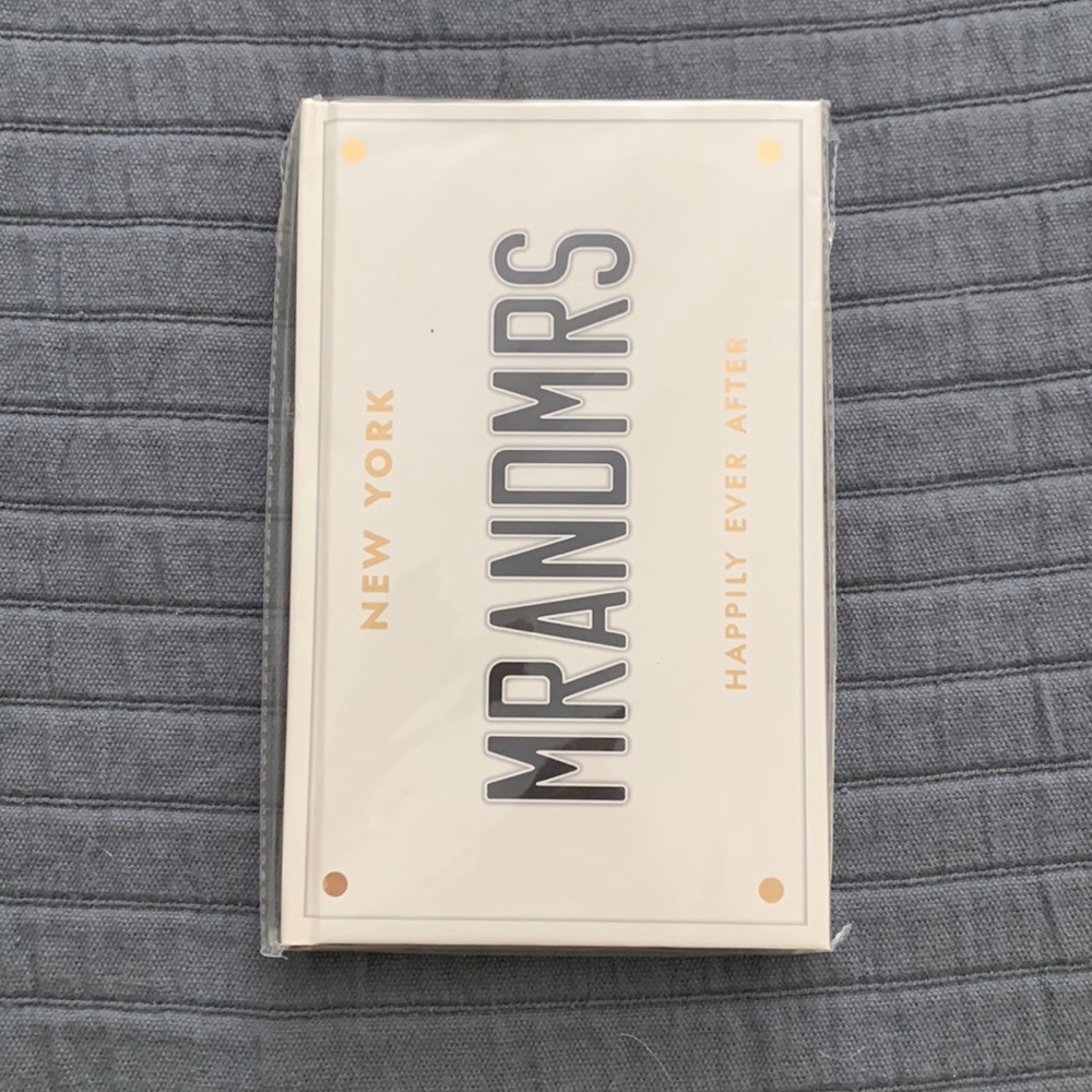 💯Auth Kate Spade rare mr & mrs happily ever after journal/ notebook